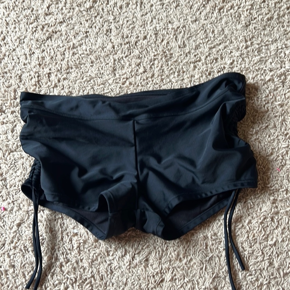 Black swim suit shorts